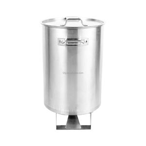 Large Capacity Stainless Steel Foot Pedal Rolling <b>Cover</b> Trash Can with Lift Lid Minimalist Design for Indoor/Outdoor Use - Product Image 2