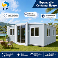 Maison modulaire extensible à ossature acier avec panneaux muraux isolés thermiquement et conception de toiture pour hôtel, chalet ou retraite en bord de lac