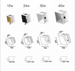 Square <span class=keywords><strong>Led</strong></span> Cob <span class=keywords><strong>Downlight</strong></span> Ip65 Trimless Antideslumbrante Empotrado <span class=keywords><strong>Downlight</strong></span> para <span class=keywords><strong>cocina</strong></span> Baño - Product Image 3