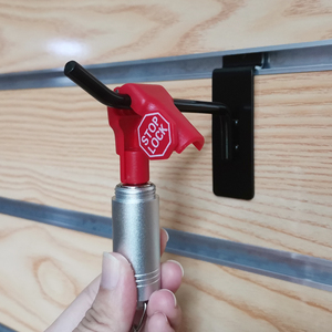 An ninh chống trộm từ khóa móc khóa bán lẻ PEG móc dừng vật liệu hợp kim đồng kẽm mạ kết thúc đóng gói carton phần cứng - Product Image 1