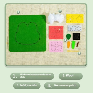 Diversión del Día de los niños, producto de <span class=keywords><strong>costura</strong></span> DIY, regalos pequeños, <span class=keywords><strong>Kit</strong></span> de juguetes de <span class=keywords><strong>costura</strong></span> de tela no tejida, 1mm de espesor para jardín de infantes - Product Image 2