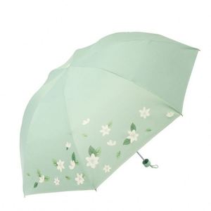 Design Portable Mini <b>Umbrella</b> 5 Folding Pocket Size Flat Handle <b>Umbrella</b> Anti Uv Protection Compact Small <b>Umbrella</b> for Rain - Product Image 4