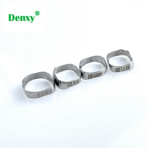Hoge Kwaliteit Denxy Denxy <span class=keywords><strong>Dental</strong></span> Orthodontische Tandheelkundige Molaire Banden Orthodontische Molaire Banden Met Buis Cleat Sheath Premolaire <span class=keywords><strong>Band</strong></span> - Product Image 6