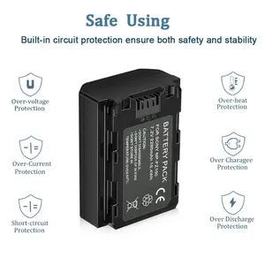 Pour Sony NP-FZ100 <span class=keywords><strong>NPFZ100</strong></span> batterie + LCD double chargeur USB 2280mAh pour modèles d'appareil photo A6600 A7m3 A7rm3 A7r3 A9 A9R A7R A7 A7C A7R4 - Product Image 6