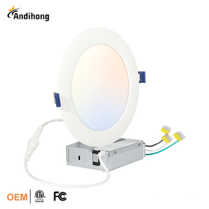 선택 가능한 캔리스 <span class=keywords><strong>LED</strong></span> 매입형 통 ETL UL 패널 라이트 4 인치 6 인치 5CCT 알루미늄 90 현대 홈 오피스 - Product Image 1