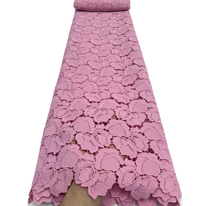 Tela de Encaje de Guipur de Lujo NI.AI, Tela de Encaje Nigeriana, Nuevo Diseño de Encaje Seco para Bodas y Fiestas - Product Image 2