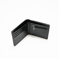 Dompet Pria Dua Warna, Tempat Kartu, Kantong Uang, Dompet Kulit PU Custom untuk Pria