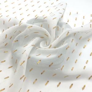 Fornitore plain <span class=keywords><strong>lurex</strong></span> gold silk cut flower Georgette Fabric camicia stampata personalizzata per il vestito - Product Image 3