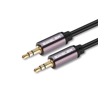 Adaptateur Jack 1/8, câble Aux plaqué or, câble Jack 3,5 mm, son stéréo haute fidélité, câble audio 3,5 à 3,5 TRS pour casque, haut-parleur de voiture