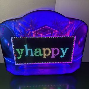 מגש בקבוקים VIP עם מסך LED לתכנות, שלט מסרים גלילה נשלט על ידי אפליקציה, שלט LED נייד למסיבות - Product Image 1