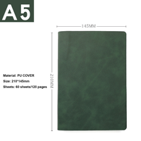 Couverture de cahier en cuir PU A5 souple personnalisable pour une utilisation dans les promotions d'affaires