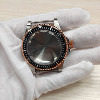 Boîtier de montre vintage étanche de 39,5 mm avec design rétro couleur rose pour mouvement NH35/NH36