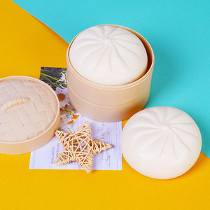 Colorful Dumpling <b>Balls</b> Fidget Sensory <b>Squeeze</b> Dough <b>Ball</b> Stress Relief Hand Toy Bun With Food Steamer Stretchy Toys - Product Image 1