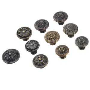 European Antique Bronze Round Drawer <b>Knob</b> Zinc Alloy Durable Cabinet Handle - Product Image 5