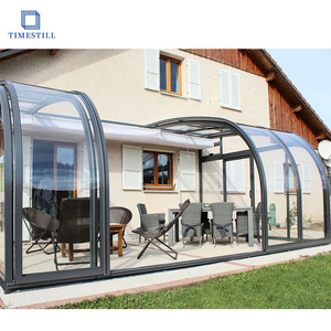 Véranda en aluminium 4 saisons à double vitrage, coupe-vent et isolante, pour villa, jardin, patio, café, salle à manger - Product Image 5
