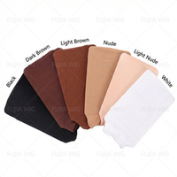 Casquette de perruque en résille respirante Fujia-Filet à cheveux en maille beige noire, doublure de perruque