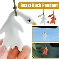 Drôle de changement de couleur balançoire canard voiture pendentif rôti blanc rôti canard décor intérieur pour mariage et baptême