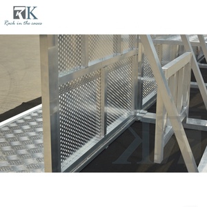 Barrières de scène pliantes en aluminium 1m*1.25m*1m pour spectacles - Product Image 5