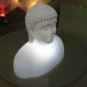 Lámpara de pie de Buda luminosa Decoración Iluminación Bendiga Buena suerte Lámparas de paisaje Pasillo sagrado Pasarela Escultura Luz de piso - Product Image 2