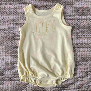 ชุดเด็กแรกเกิดฤดูร้อน ชุดรอมเปอร์เด็กแบบสวม ปักลาย ผ้าฝ้ายนุ่ม 100% ชุดเด็กวัยหัดเดิน เสื้อผ้าฤดูร้อน - Product Image 4