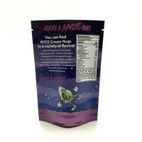3.5 1 oz sceau 7 grammes fleur livre 1 Oz personnalisé résistant aux enfants or fermeture éclair Cali gâteau de mariage holographique biscuits Mylar feuille sac