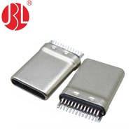 USB-31C-M-J01 USB 3.1 Type-C Chargeur rapide Types de connecteurs mâles 18W 20W Usb 24 broches mâle Usb-c PCB Mid-mount Nnector Charge rapide