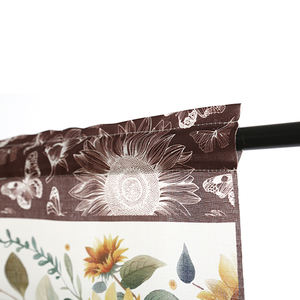 <span class=keywords><strong>Tende</strong></span> da cucina in poliestere <span class=keywords><strong>con</strong></span> stampa floreale a farfalla a 3 pezzi <span class=keywords><strong>con</strong></span> astucce per Home Cafe in formato primavera - Product Image 2