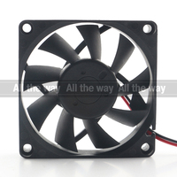 Delta 5V 24V 48V DC 12V 0.24A AC EC 7015 70X70X15MM 7CM Ordinateur CPU Double Roulement À Billes Onduleur Deux Fils AFB0712MB Ventilateur De Refroidissement