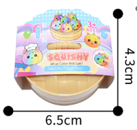 Jouet anti-stress miniature en plastique souple à presser et à étirer, en forme de boulette de bao bao, parfum lait, pour adultes