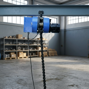 Polipasto Eléctrico de Cadena con Control Remoto CMK, Acero Azul, 1.5 Toneladas, Operación en Suelo, Protección IP55, 120V, 15m, Nuevo - Product Image 2