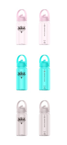 Logotipo personalizado de moda a granel Bpa libre gimnasio deporte succión pajita botellas de agua de plástico con ascensor - Product Image 3