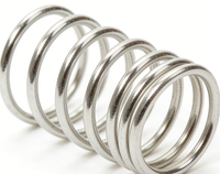 Ressorts de compression en acier inoxydable personnalisés, traités thermiquement et déstressés, pour l'industrie