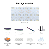 Feuille LED Flexible Ultra Mince à Rétroéclairage Couleur RGBW 288 LED DC24V 35W pour Intérieur et Extérieur – Qualité Usine Supérieure