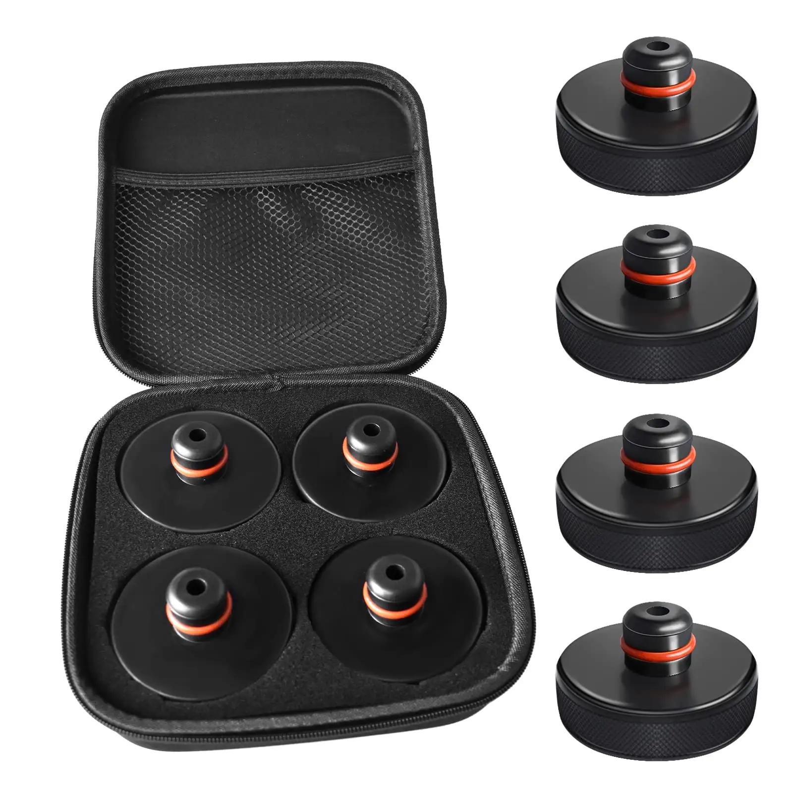 4 Pucks Duitse Berlin Hijsen Jack Pad Rubber Voor Tesla Model 3 S X Y Met Opbergdoos