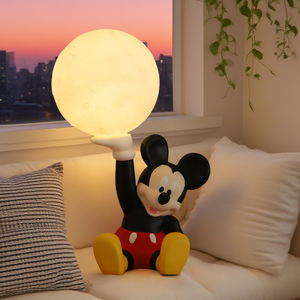Creative New Resin <strong>Mickey</strong> <strong>Mouse</strong> Night Light for <strong>Bedroom</strong> and Study Room Desktop Decoration - Product Image 1