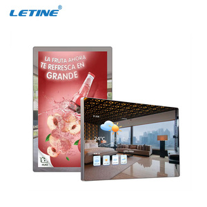 Miroir intelligent mural Android avec écran HD pour salle de bain, affichage numérique pour hôtel, toilettes, maison - Product Image 1