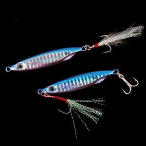 Luia Bait Flying Knife Placa de hierro Plumb Fish 10-30g Gancho de pluma Gancho de ranura de sangre Perca Cebo Gancho de placa de hierro - Product Image 2