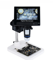 Microscope numérique USB à loupe d'écran de bureau portable LCD Electron de 4.3 pouces avec caméra 1080P et éclairage LED réglable