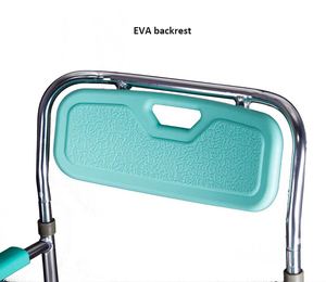 Hợp Kim Nhôm Y Tế <span class=keywords><strong>Commode</strong></span> Xe Lăn Bồn Tắm Dành Cho Người Khuyết Tật Ghế Vệ Sinh Có Bánh Xe - Product Image 2