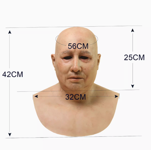 <span class=keywords><strong>Masque</strong></span> de tête en silicone pour homme, à haute dégaine, réutilisable, souple et extensible, pour films, séries TV, Halloween et cosplay - Product Image 3