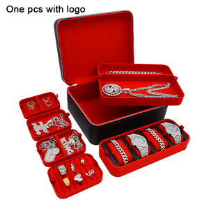 Grande Vente Organisateur <span class=keywords><strong>de</strong></span> Rangement <span class=keywords><strong>de</strong></span> <span class=keywords><strong>Bijoux</strong></span> <span class=keywords><strong>de</strong></span> Voyage en Cuir PU Noir <span class=keywords><strong>de</strong></span> <span class=keywords><strong>Luxe</strong></span>, Boîte à <span class=keywords><strong>Bijoux</strong></span> Portable et Zippée pour le Voyage - Product Image 5