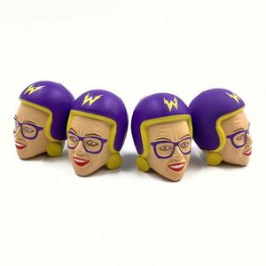 Pelotas Antiestrés Personalizadas al por Mayor con Forma de Cara Humana de PU, Juguetes Promocionales con Logotipo - Product Image 1