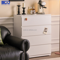 Commode en métal moderne et élégante, multifonctionnelle, écologique, en acier, avec tiroirs réglables pour le rangement de la chambre à coucher ou du bureau
