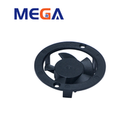 Mini ventilateur DC 30x30x10mm avec support de fixation circulaire 5V 12V UL94V-0 7.6g pour système embarqué, appareils IoT