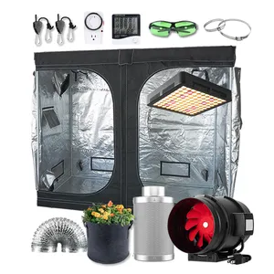 2023 Venda Quente U Forma 600d Mylar Hidropônico Indoor Grow Tendas Kit Para Plantio