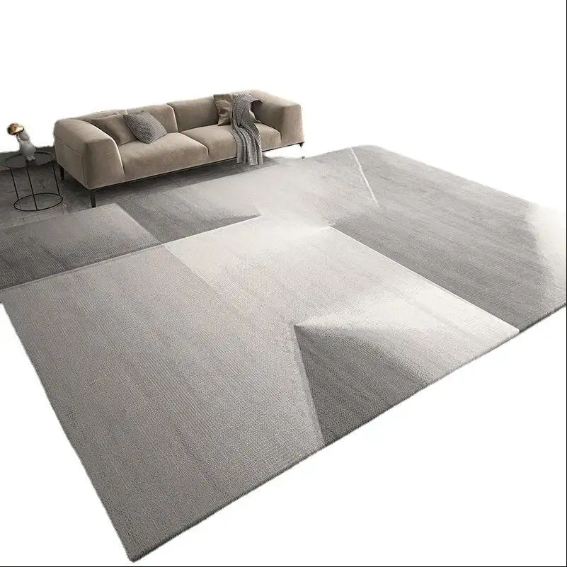 Fabrik Großhandel Anti-Rutsch-Teppich Weich Seidig Glatt Synthetisch Shaggy Custom Wohnzimmer Tür Teppich Boden Polyester