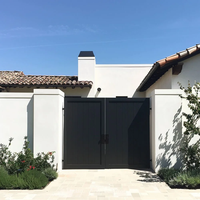 Portail Électrique Double en Acier et Alliage d'Aluminium avec Interphone pour Communautés Fermées – Vente Directe Fabricant