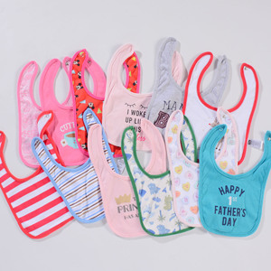 Baberos para bebés de 0 a 1 año de edad, 100% algodón, botón de dibujos animados, Baberos ecológicos para niños pequeños, fabricante de ventas transfronterizo al por mayor - Product Image 6