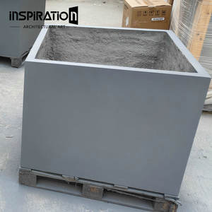 Fioriera Quadrata in <span class=keywords><strong>Cemento</strong></span> Rinforzato con Fibra di Vetro GRC, Design Personalizzato, Grande Vaso per Fiori - Product Image 2