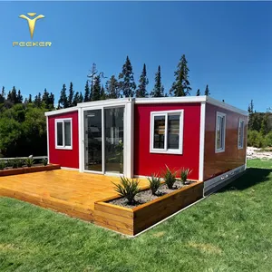 Het Ontwerpen Van Een Snel Bouwcontainerhuis Met Licht Stalen Frame En Een Mobiel Woonhuis Op Drijvend Prefab Haus.